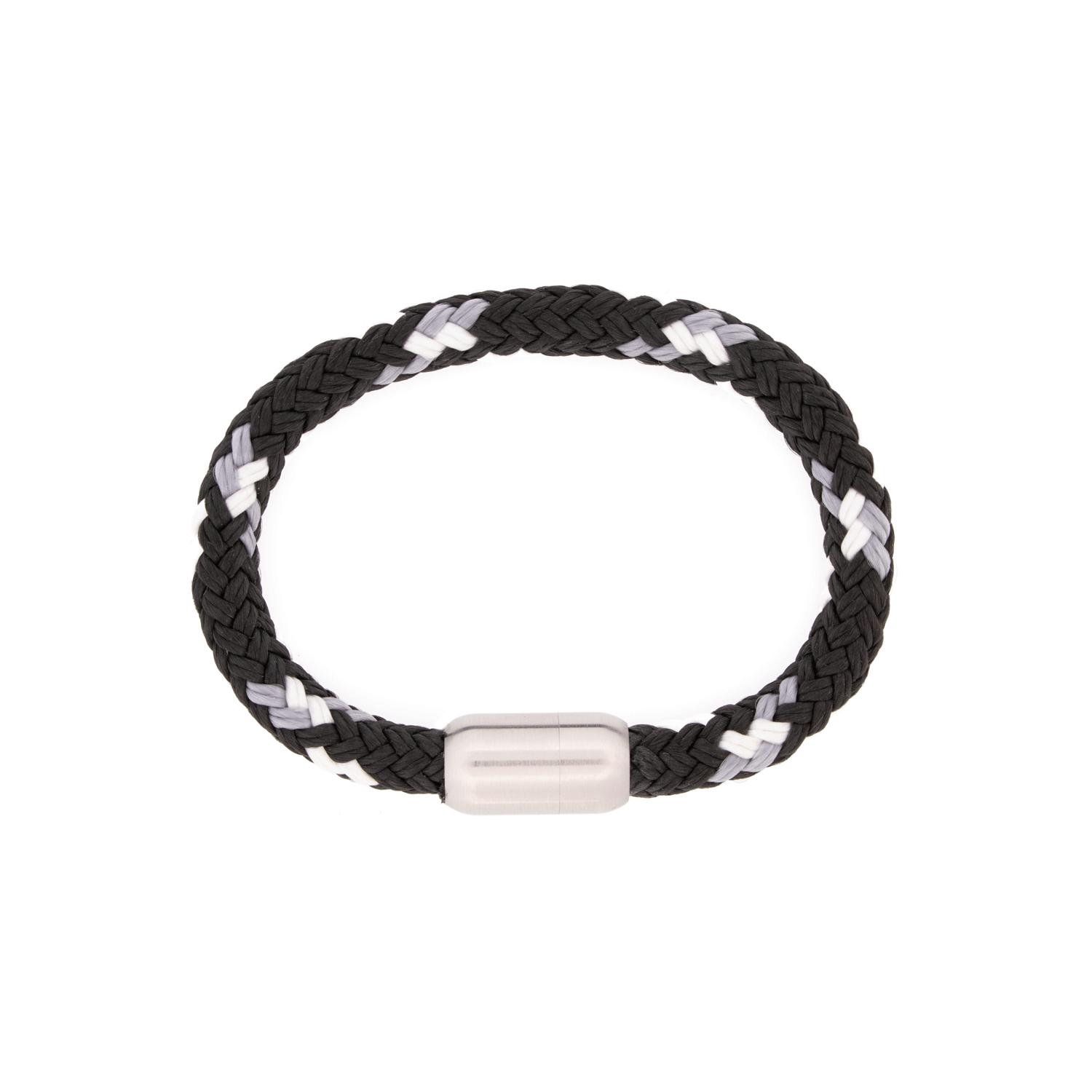 AMSTERDAM SIERAAD - Armband Leer Zwart en wit