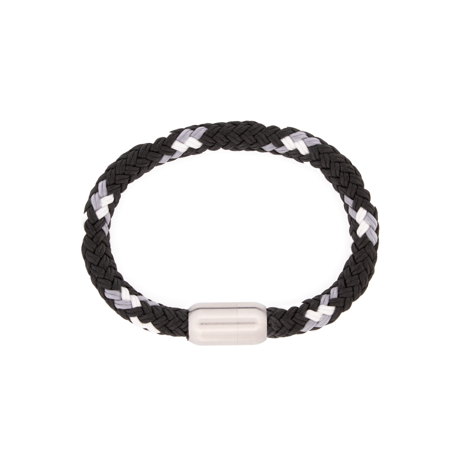 AMSTERDAM SIERAAD - Bracelet Leather Black and white