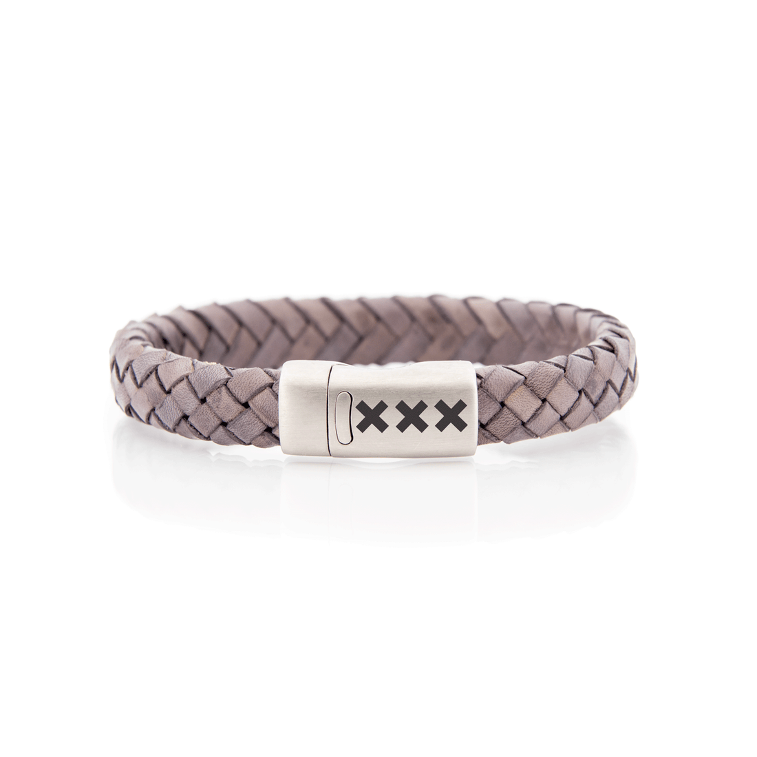 AMSTERDAM SIERAAD - Bracelet Leather Gray