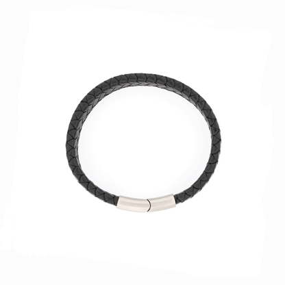 AMSTERDAM SIERAAD - Armband Leer Zwart